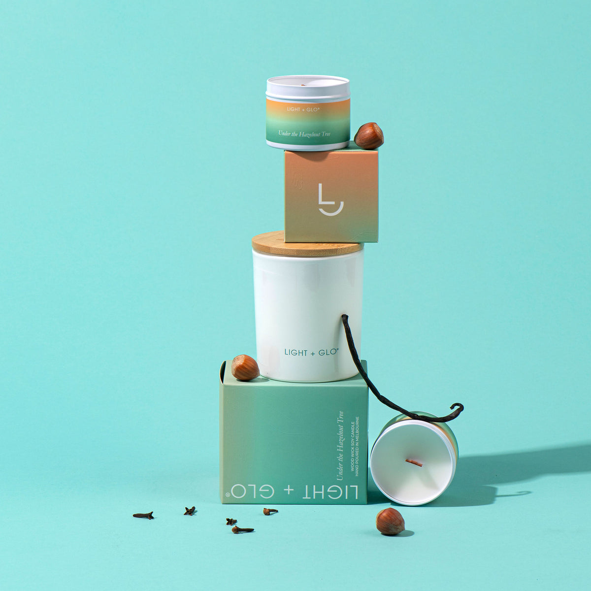 Santorini Travel Candle 115g - Under the Hazelnut Tree