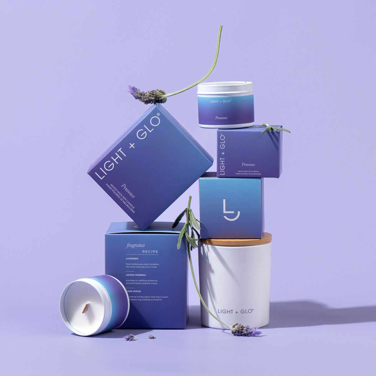 Santorini Travel Candle 115g - Provence