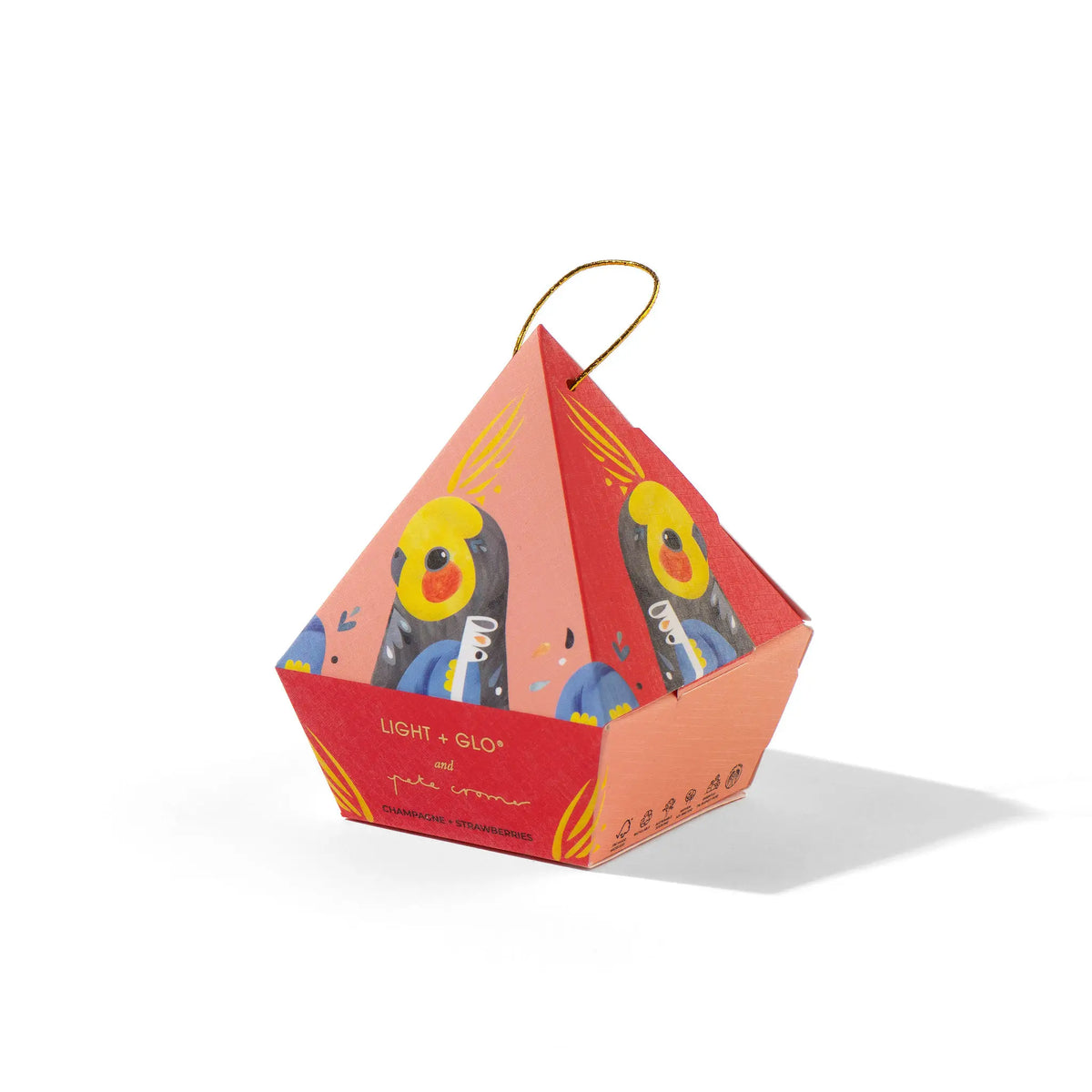 Pete Cromer Bauble Travel Candle 115g - Champagne & Strawberries