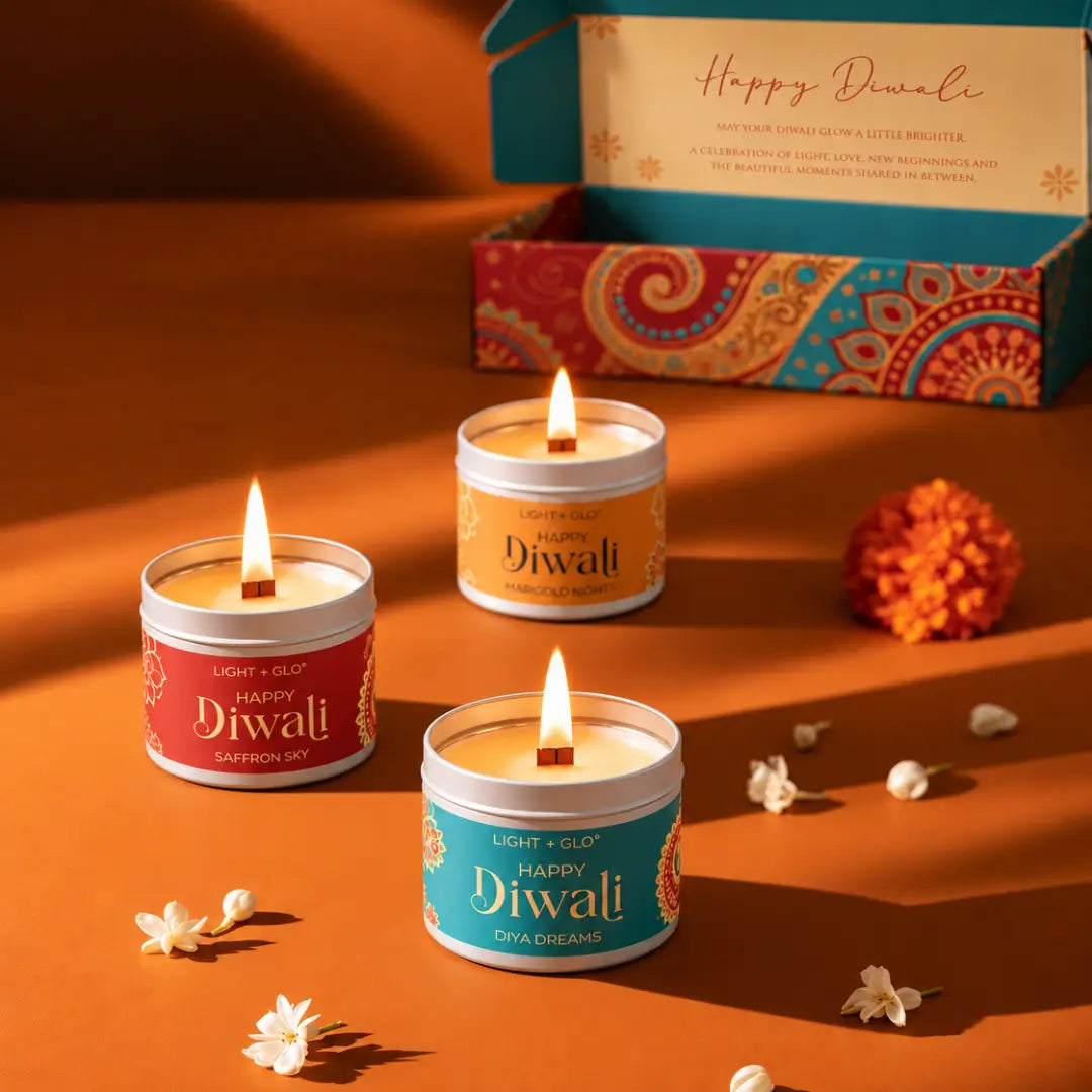 Diwali Candle Trio Gift Set