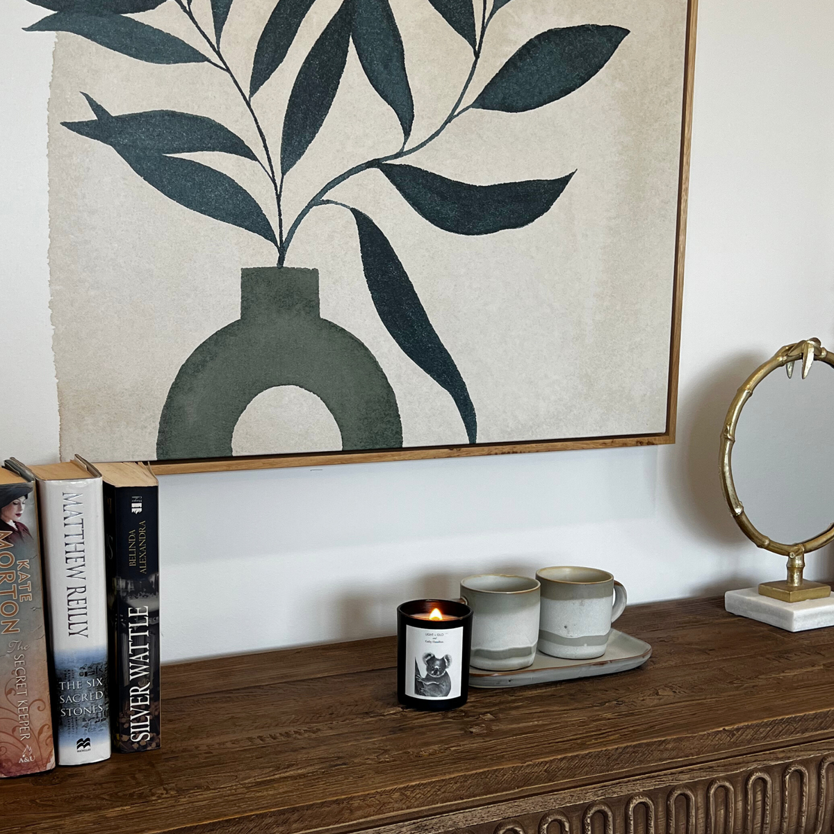 Cathy Hamilton Medium Candle 200g - Koala