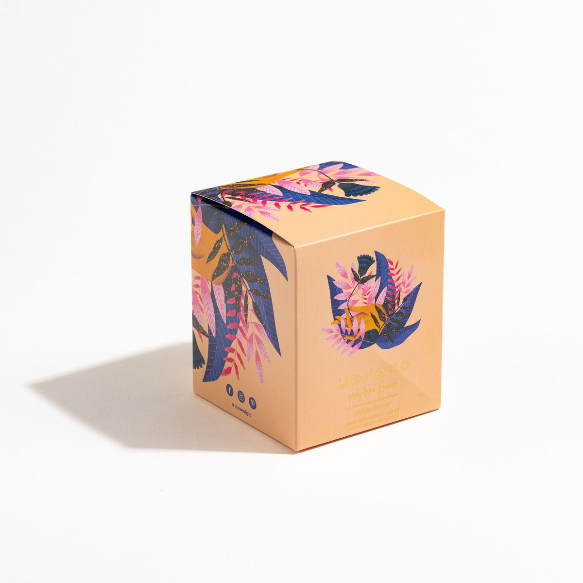 Coral Plush Large Candle - Artist Collection | Hand-Poured Soy Candle | Light+Glo