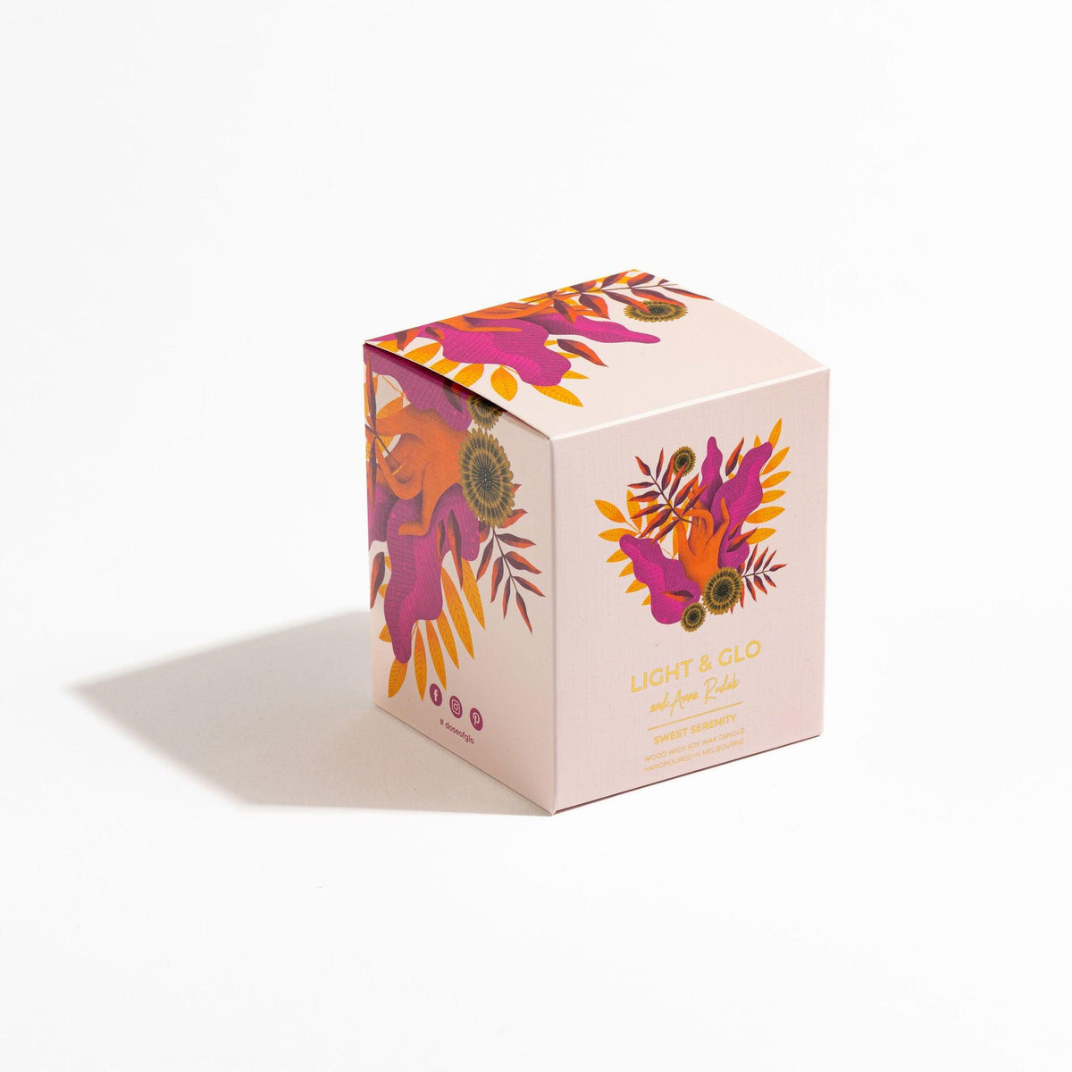 Sweet Serenity Large Candle - Artist Collection | Hand-Poured Soy Candle | Light+Glo