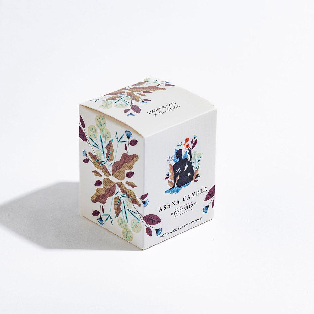 Meditation Candle - Asana Collection | Hand-Poured Soy Candle | Light+Glo