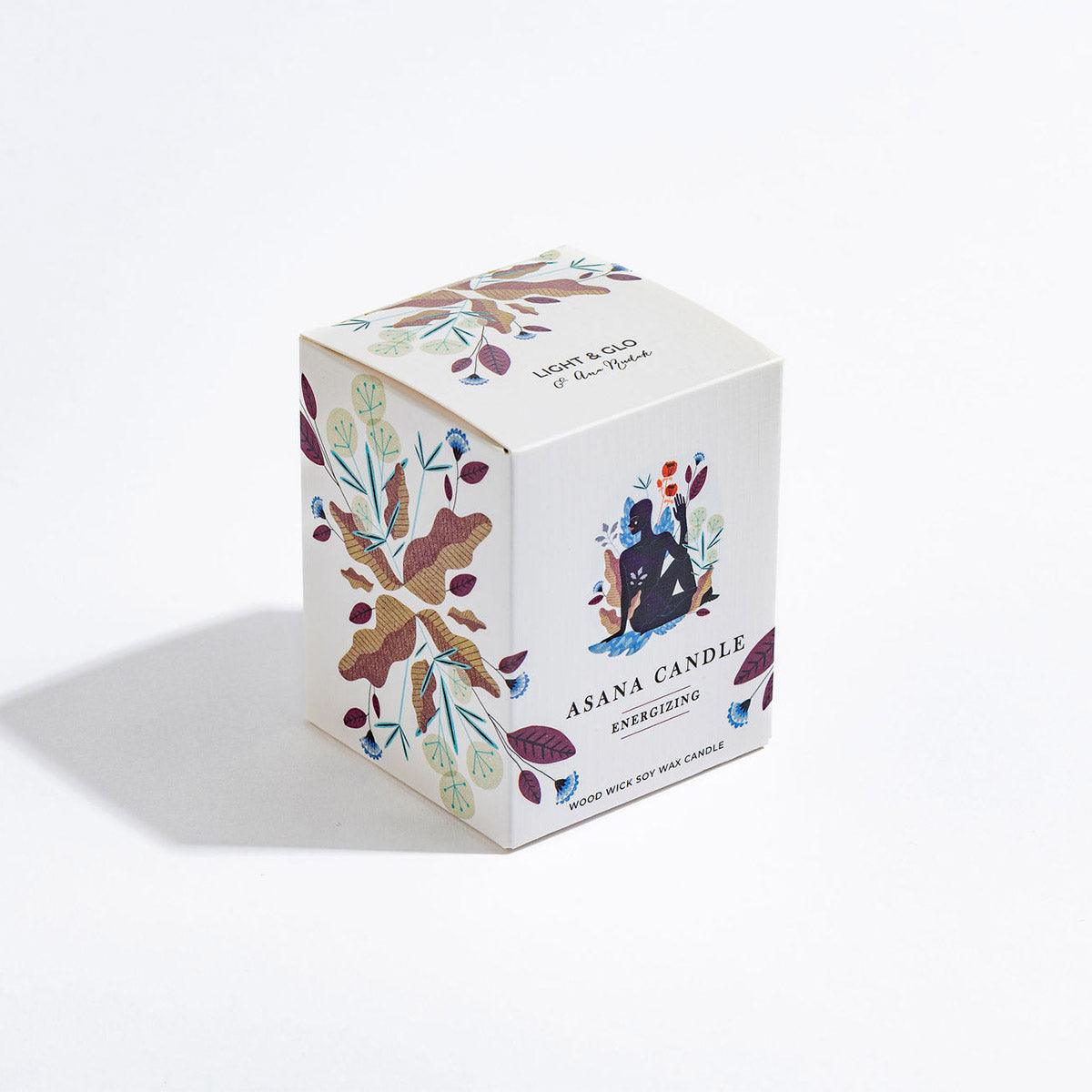 Energizing Candle - Asana Collection | Hand-Poured Soy Candle | Light+Glo