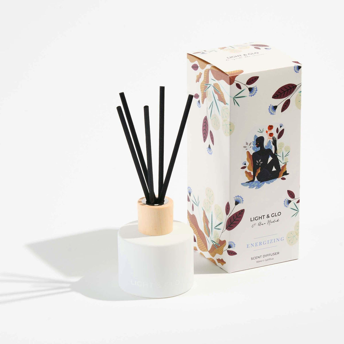 Energizing Reed Diffuser - Asana Collection | Handcrafted | Light+Glo