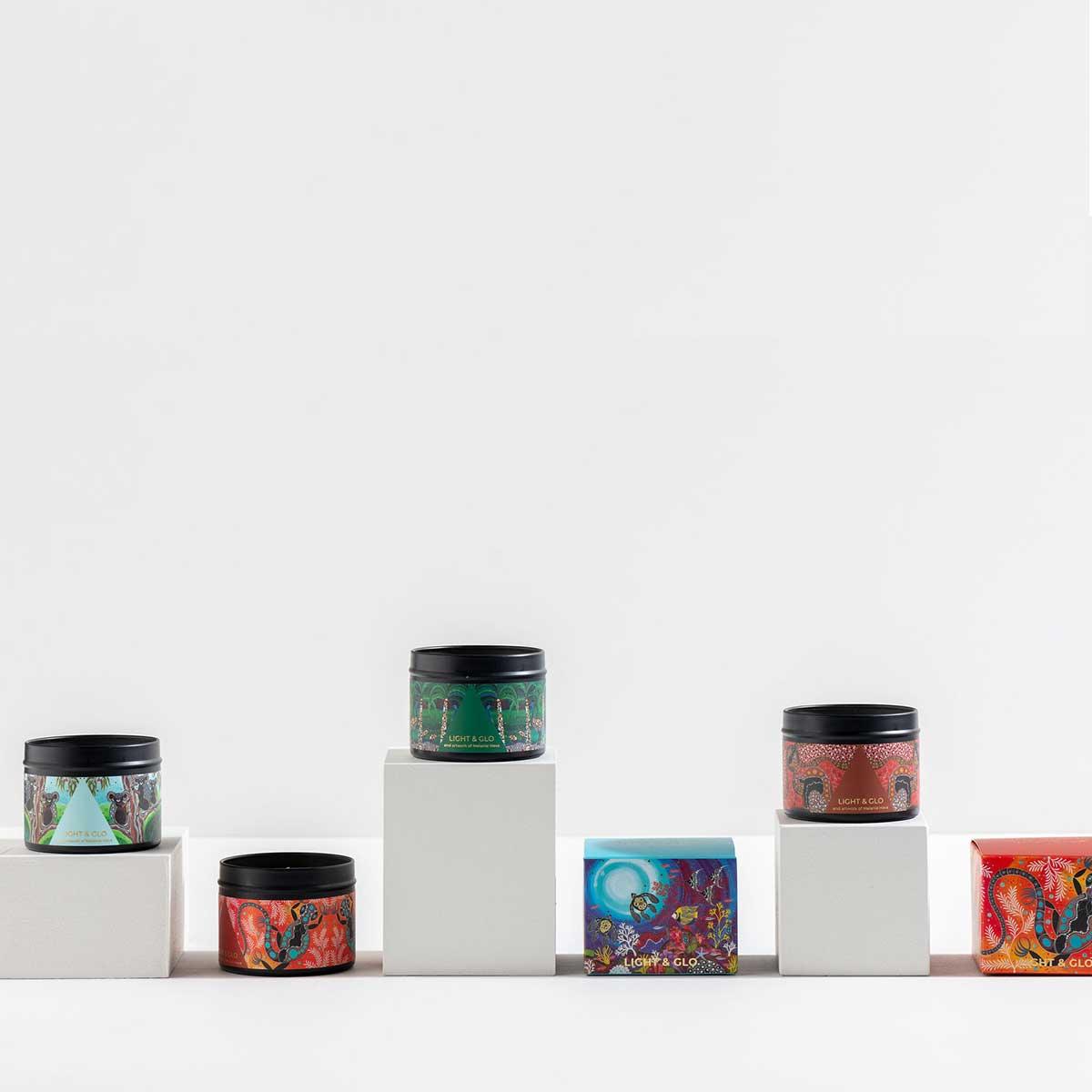 Soul Australiana Travel Candle Trio Gift Set- Australian Plains | Luxury Candles & Home Fragrances by Light + Glo