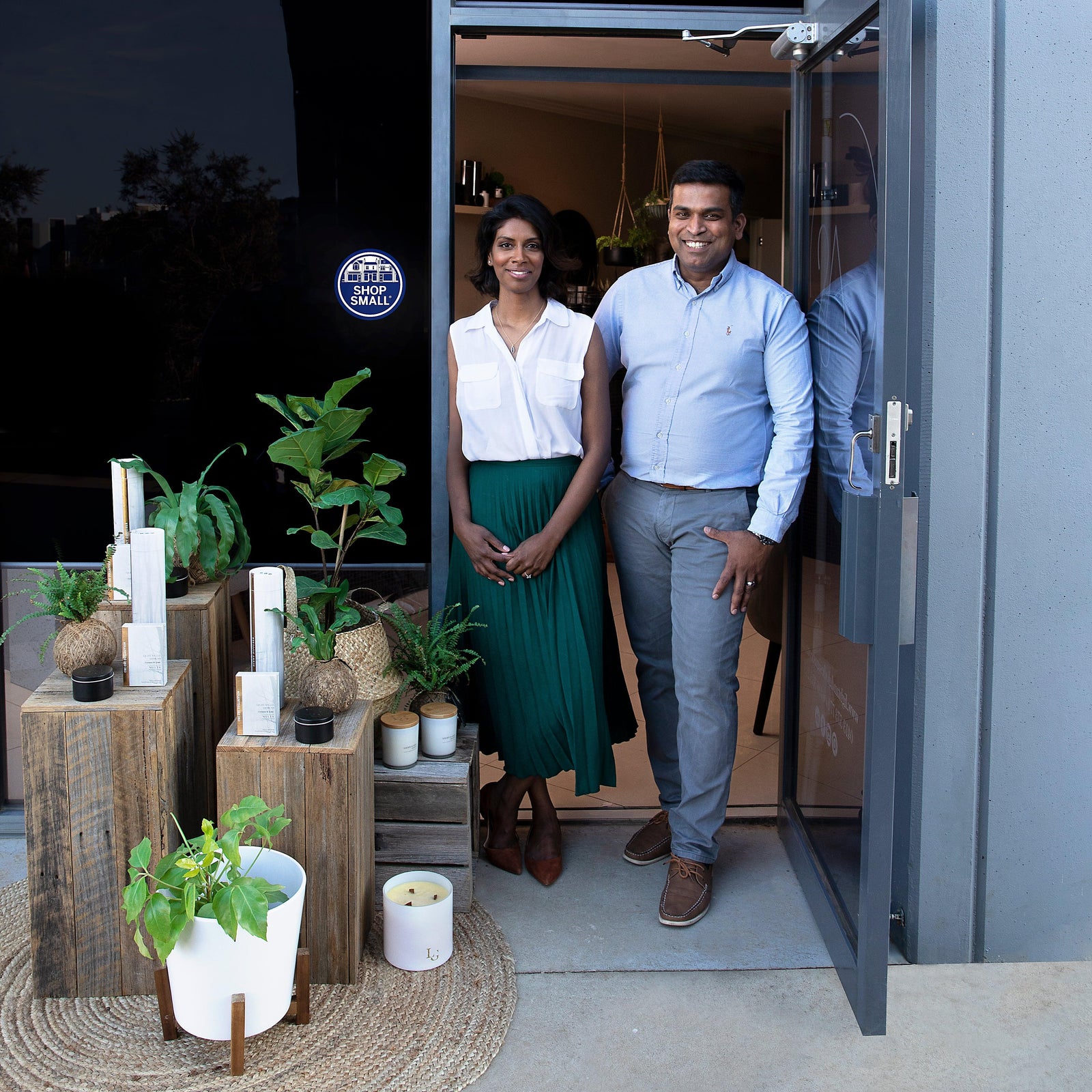 American Express Shop Small Campaign Door Still