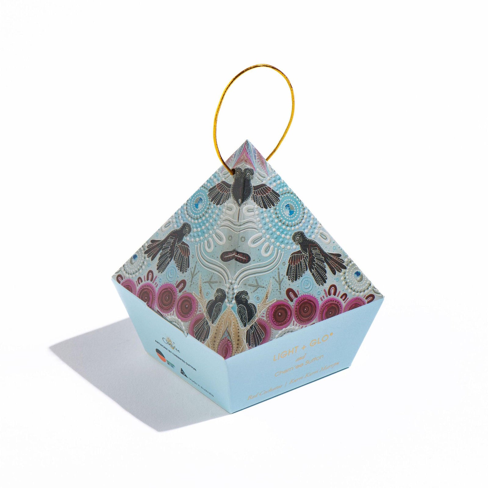 Chern'ee Sutton - Red & Black Cockatoo Bauble Limited Edition Candle | Luxury Candles & Home Fragrances by Light + Glo