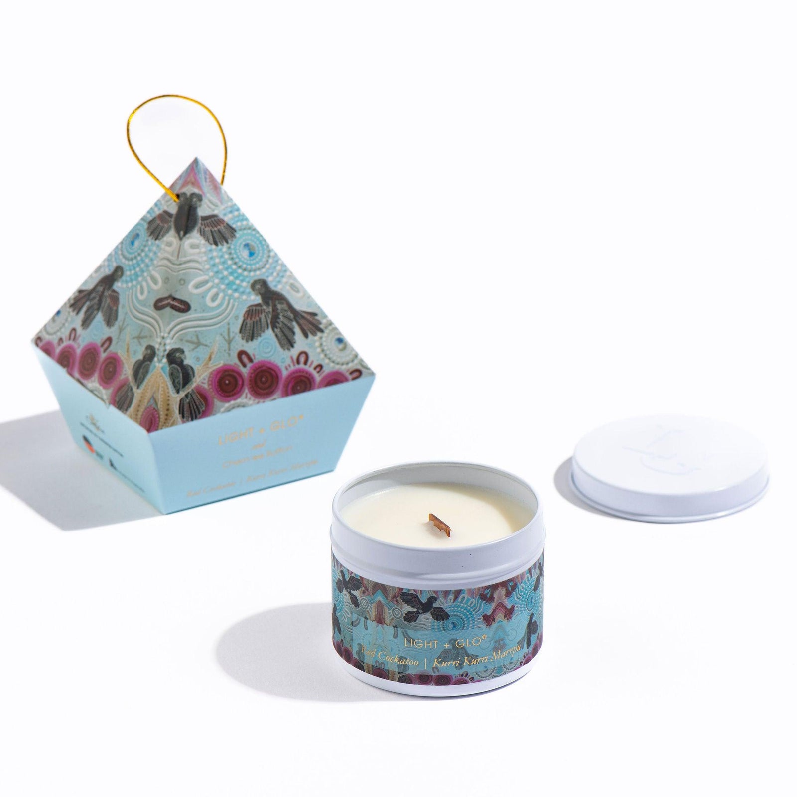 Chern'ee Sutton - Red & Black Cockatoo Bauble Limited Edition Candle | Luxury Candles & Home Fragrances by Light + Glo