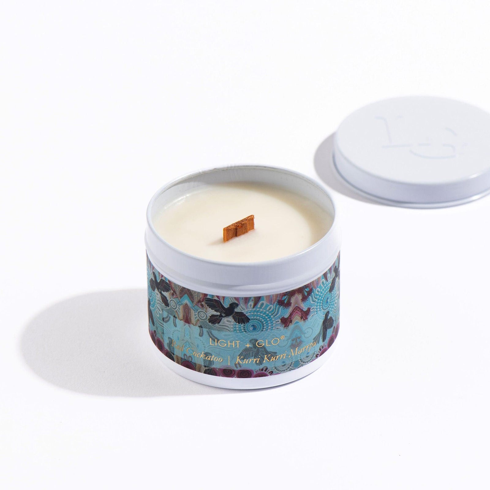 Chern'ee Sutton - Red & Black Cockatoo Travel Tin Candle | Luxury Candles & Home Fragrances by Light + Glo
