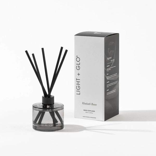 Renaissance Roses + Rhubarb | 150ml Reed Diffuser - Light+Glo - LIGHT + GLO