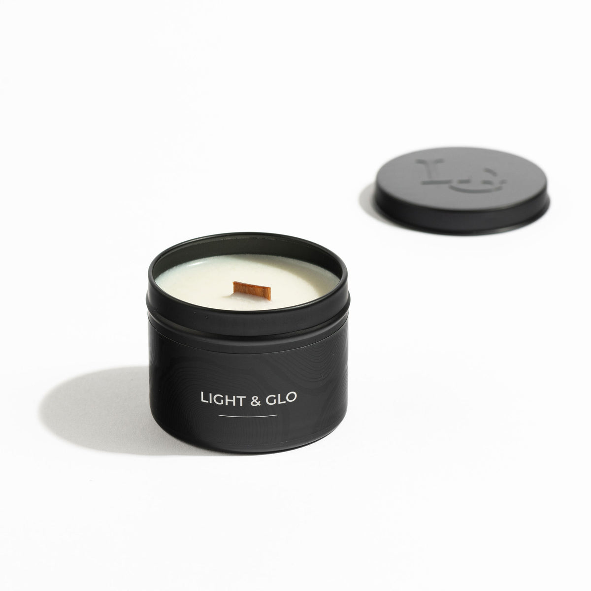 Silver Fox - Noir Travel Candle | Luxury Candles &amp; Home Fragrances by Light + Glo