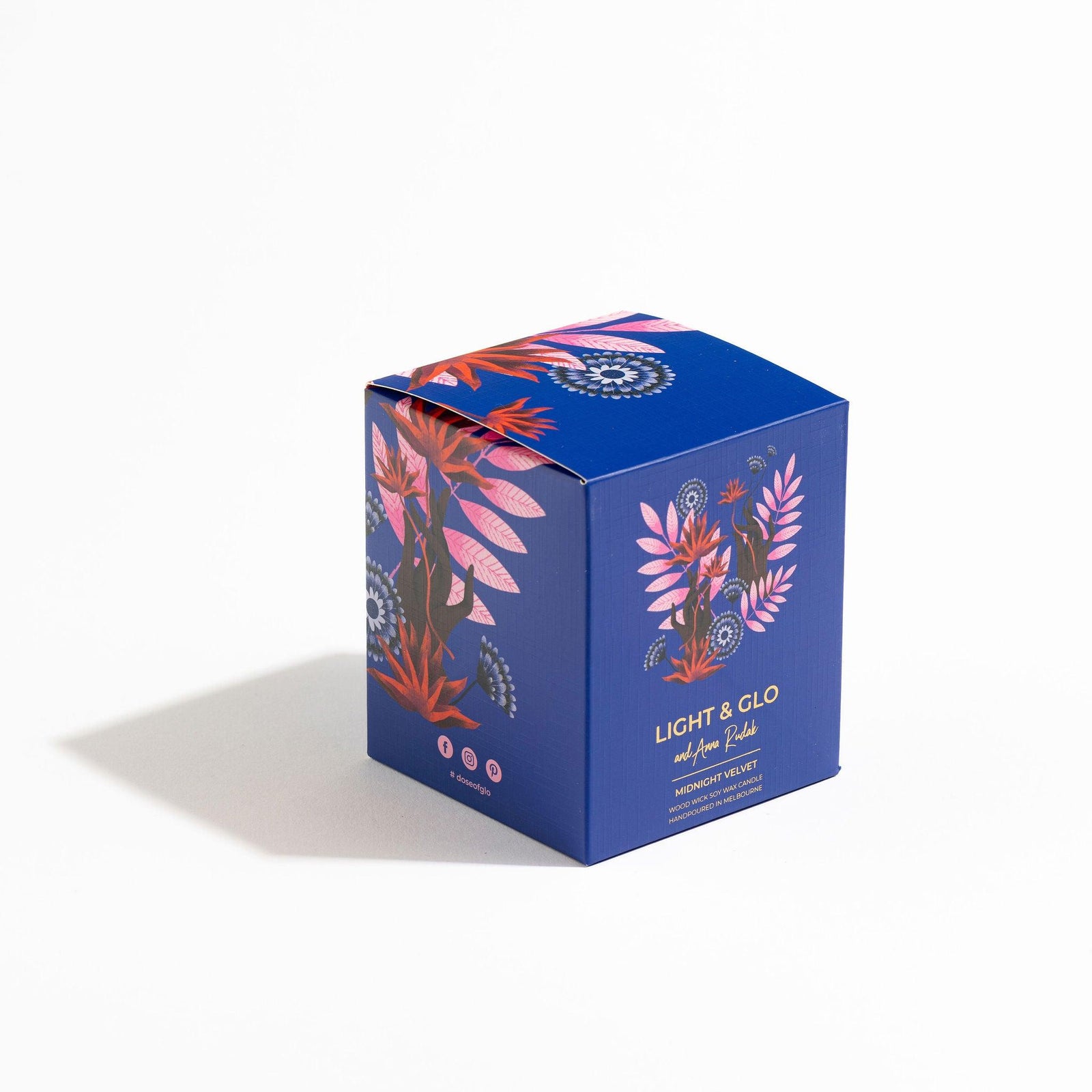 Midnight Velvet Large Candle - Artist Collection | Hand-Poured Soy Candle | Light+Glo