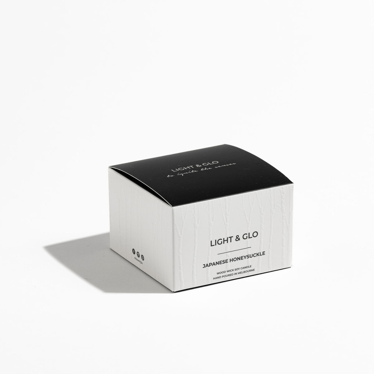 Japanese Honeysuckle - Monochrome Travel Candle | Luxury Candles &amp; Home Fragrances by Light + Glo