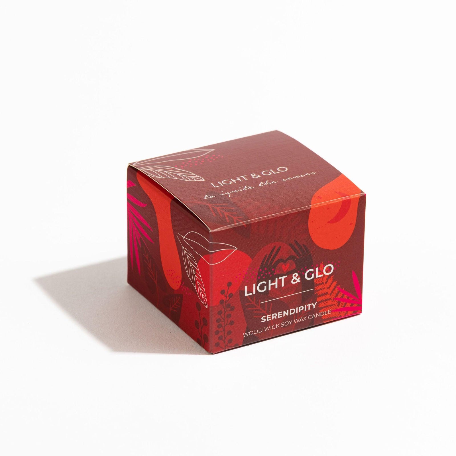 Rose & Sandalwood Travel Candle - Amour Collection | Hand-Poured Soy Candle | Light+Glo