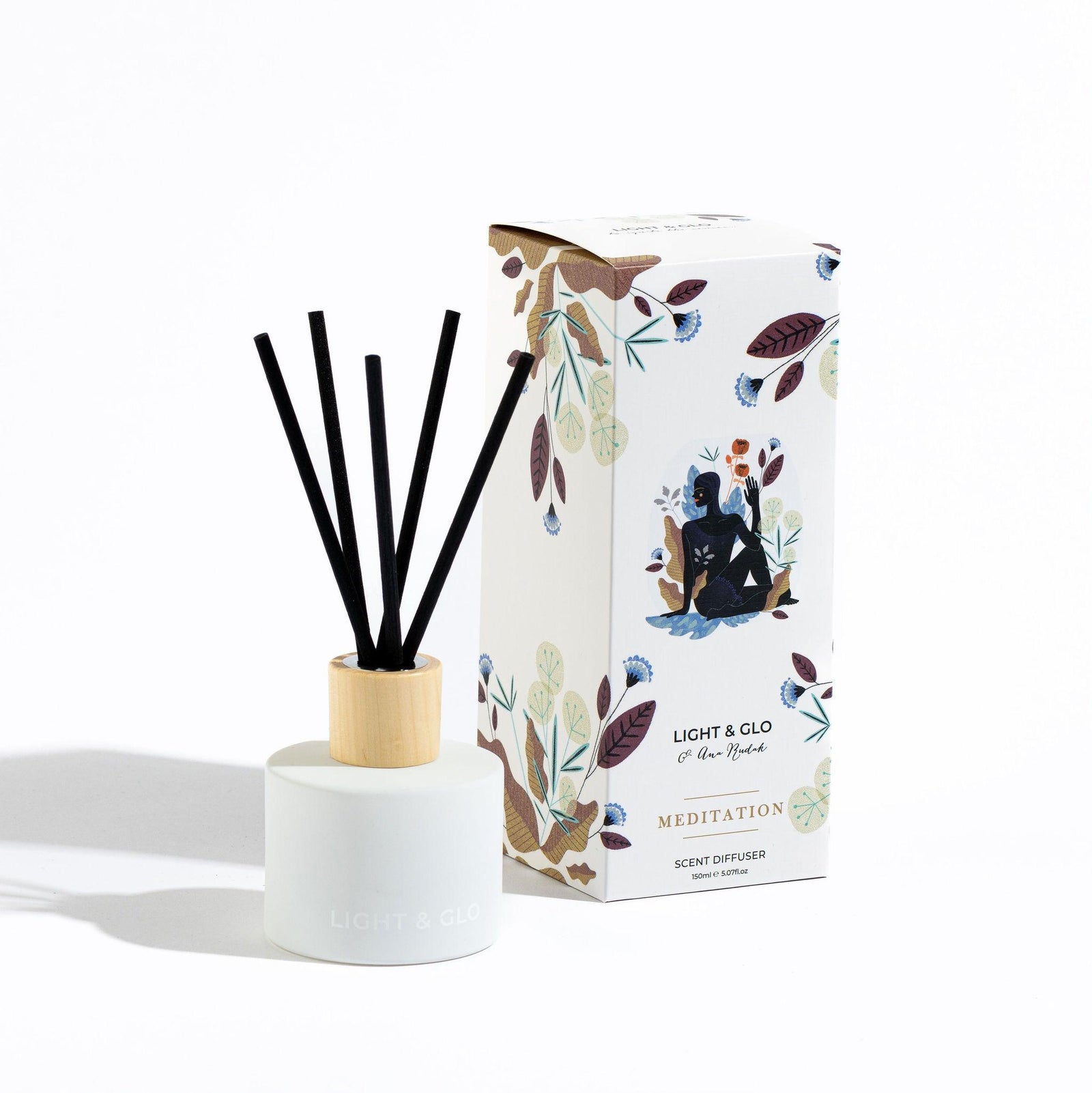 Meditation Reed Diffuser - Asana Collection | Handcrafted | Light+Glo