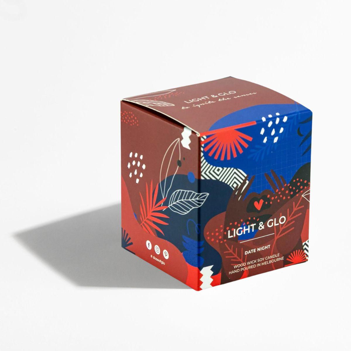 Date Night Large Candle - Amour Collection | Hand-Poured Soy Candle | Light+Glo