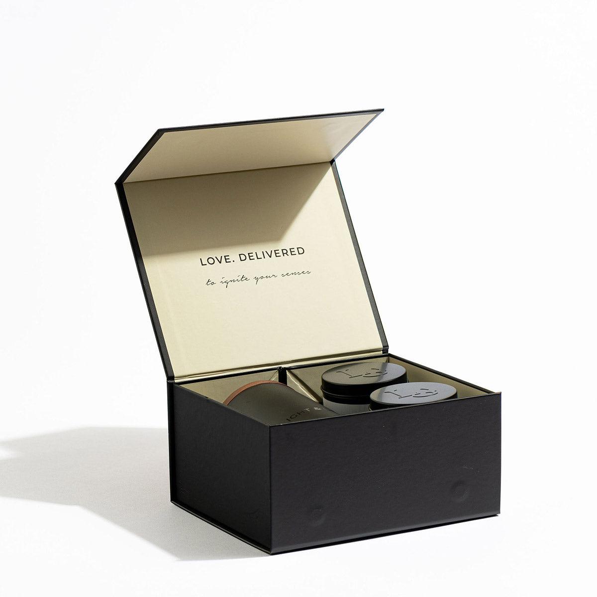 Monochrome Large Gift Box | Luxury Candles & Home Fragrances by Light + Glo