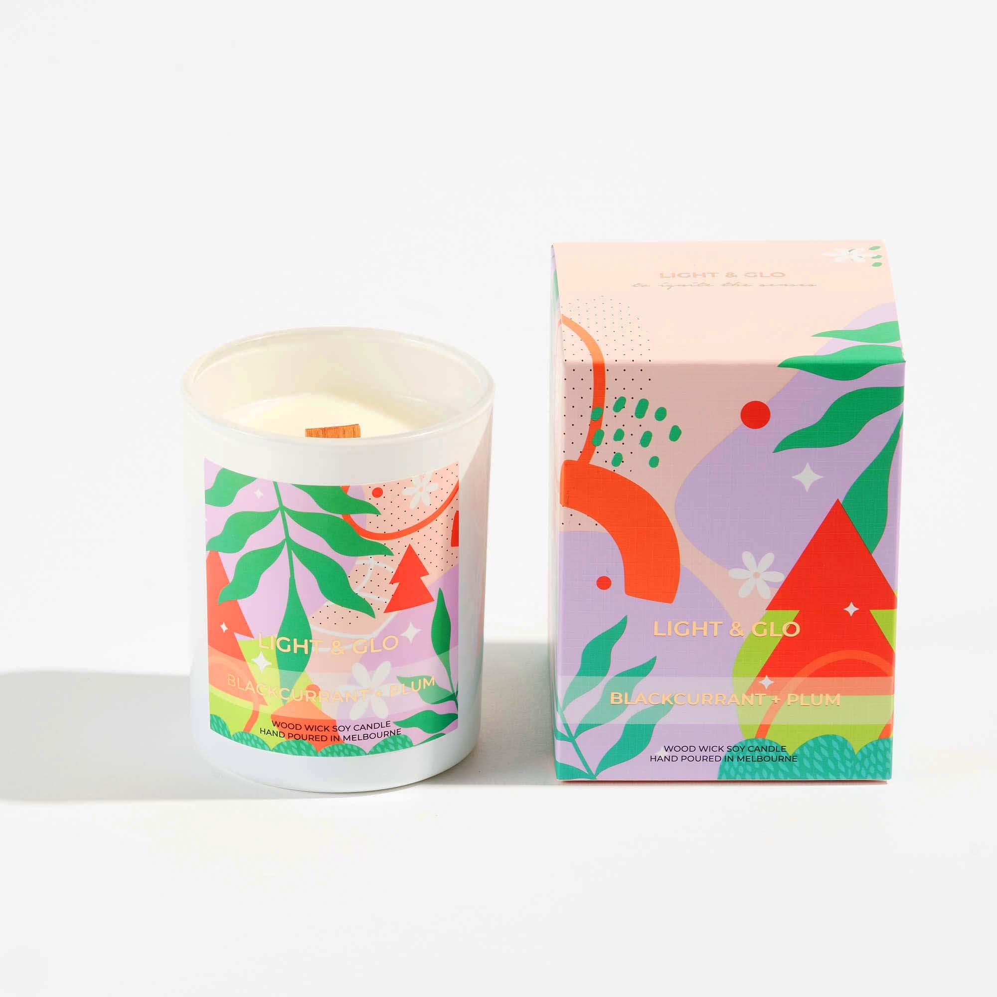 Christmas Candle - Black Currant & Plum | Luxury Candles & Home Fragrances by Light + Glo