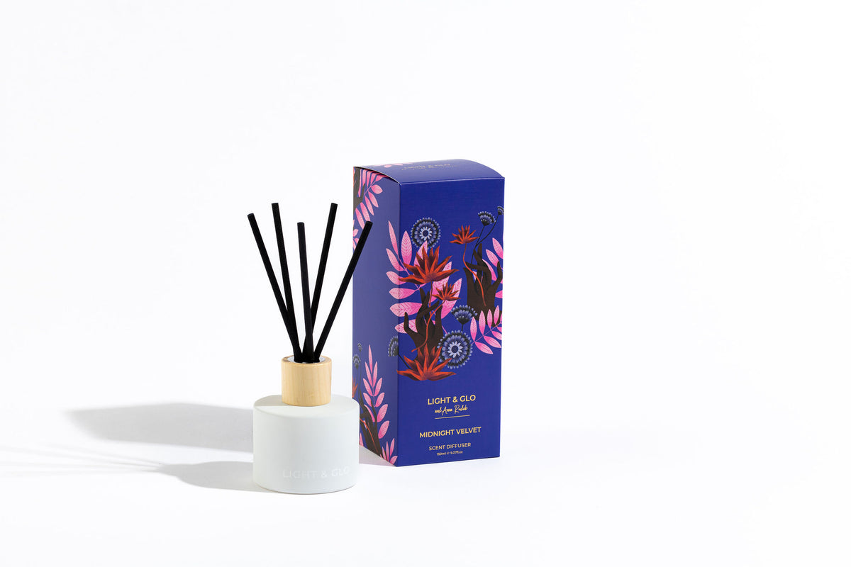 Artist Scent Diffuser - Midnight Velvet | Luxury Candles &amp; Home Fragrances by Light + Glo